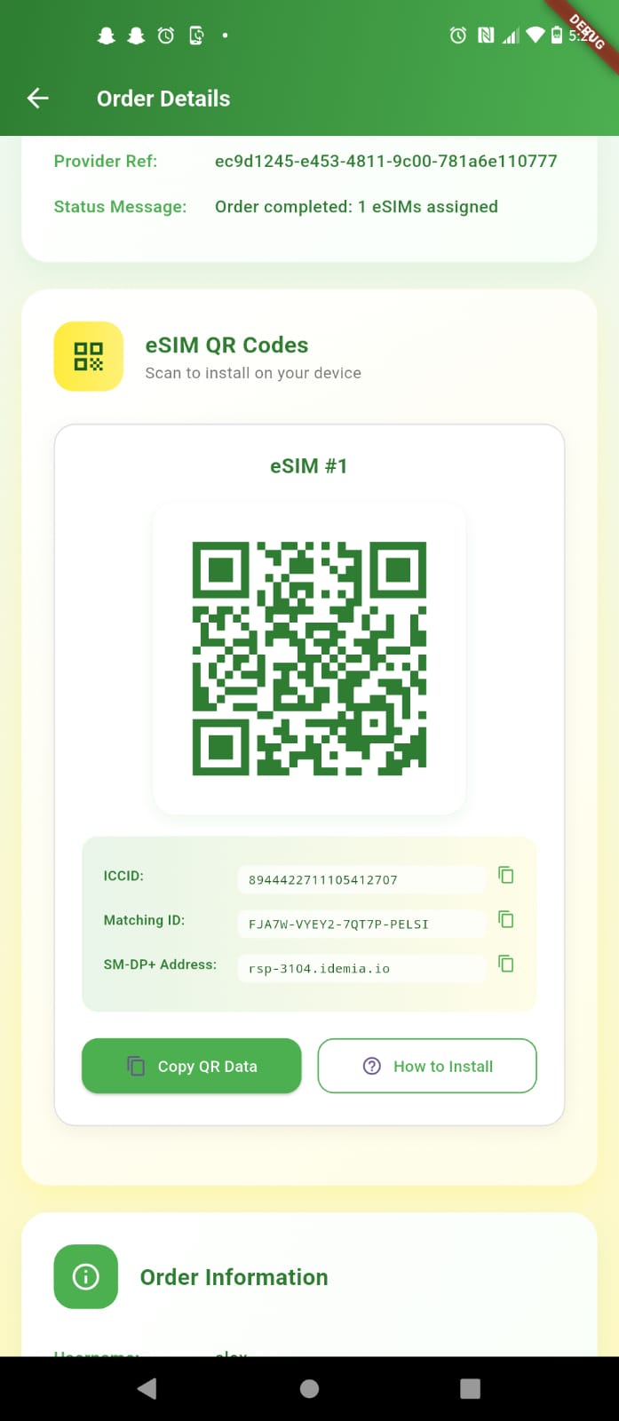 Scan QR code